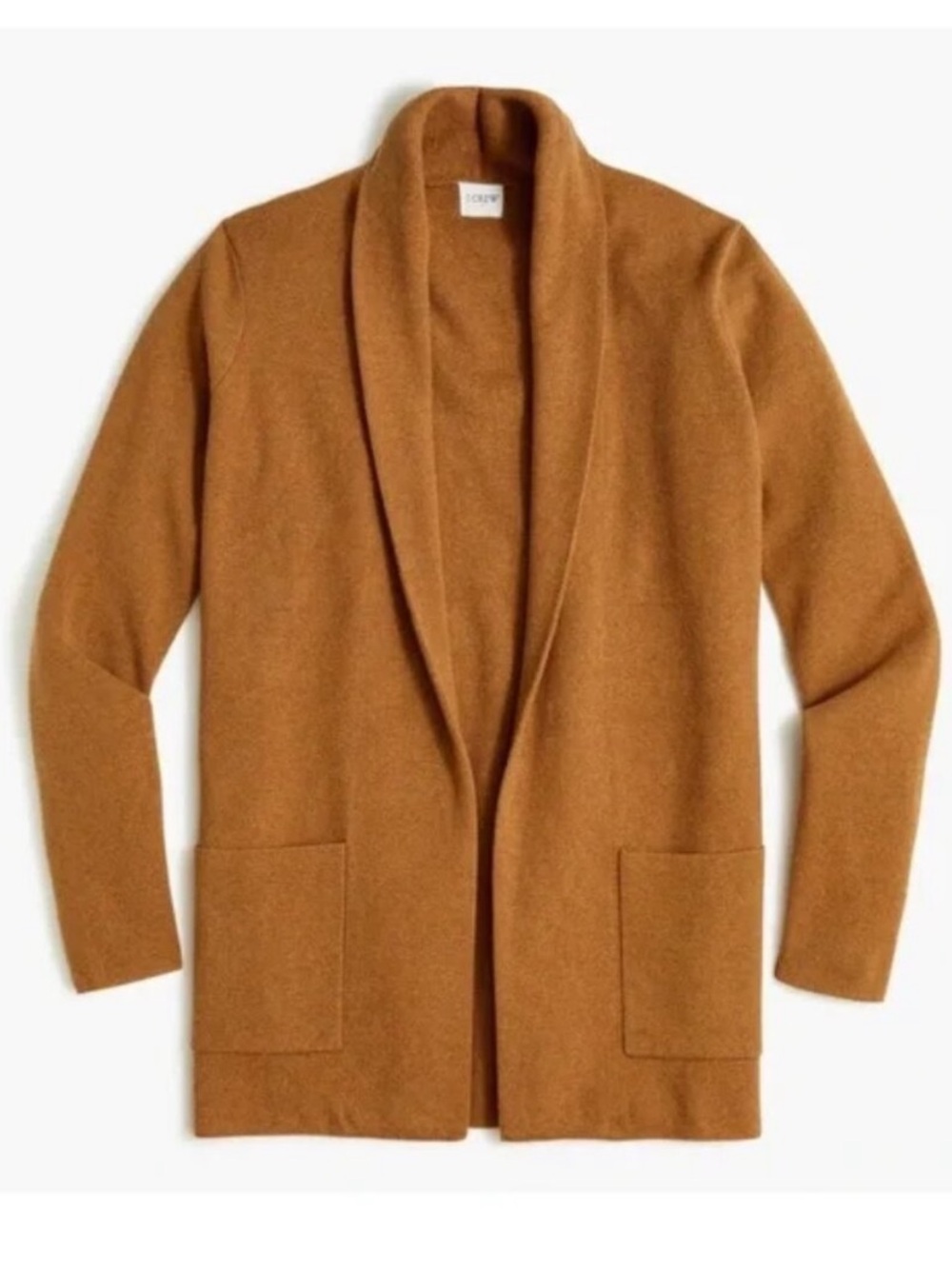 J. Crew Chelsea Blazer Cardigan Size Small Tan Fall winter sweater cotton